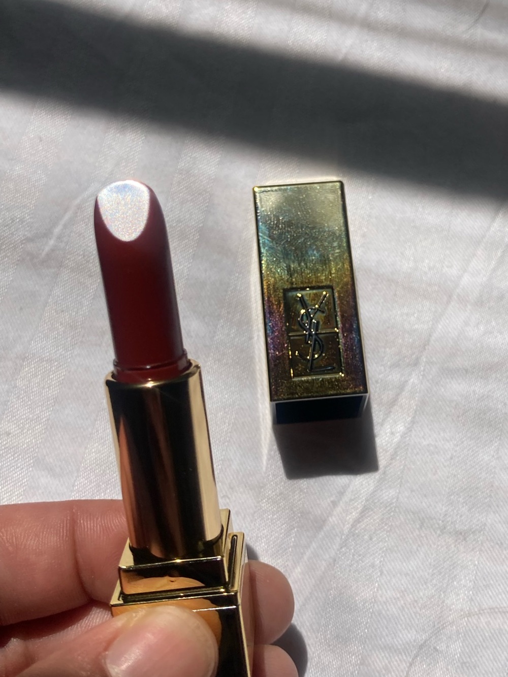 YSL Deluxe Travel Size Lipstick in Shade Fiery Red - Picture 10 of 13
